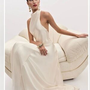 Reformation Roy Satin Dress